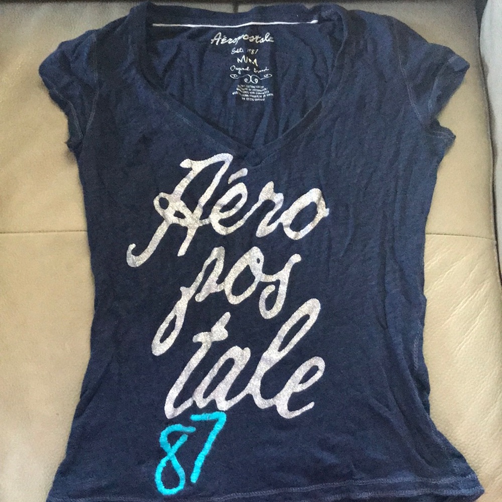 Blue Aeropostale shirt